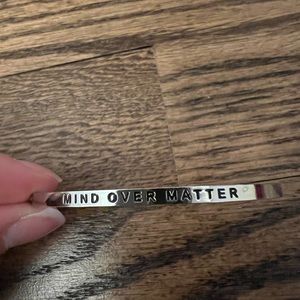 “Mind Over Matter” Silver MantraBand Bracelet
